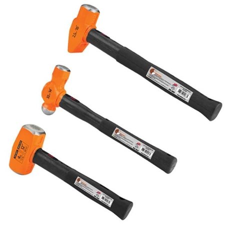 ATD TOOLS ATD Tools ATD-14033 3 Piece Bam Trio Indestructible Handle Hammer Set ATD-14033